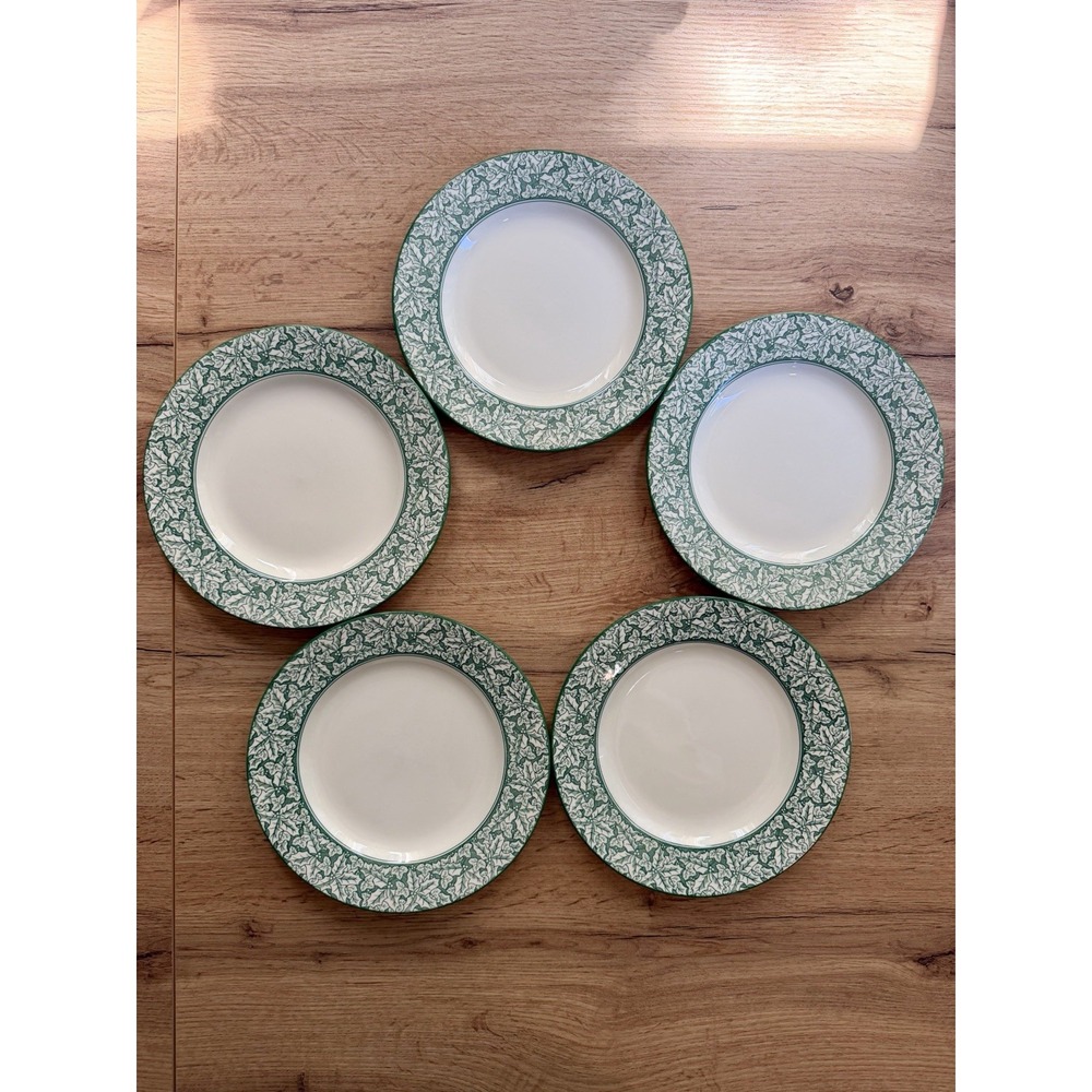 Spode Holly Tree S3706-AO Salad Plates Set of 5 7" Made in England Discontinued
